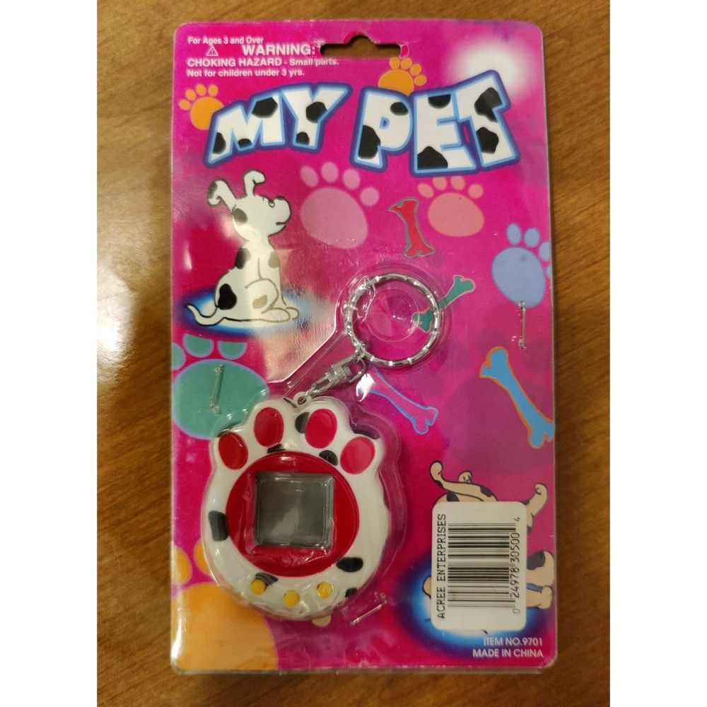 Virtual Pet Keychain My Pet Dog Dalmatian Spots Tamagotchi Type Toy